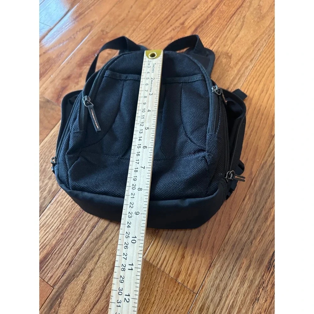 Samsonite Mini Backpack Black Ballistic Nylon Travel Daypack Small Hiking Bag